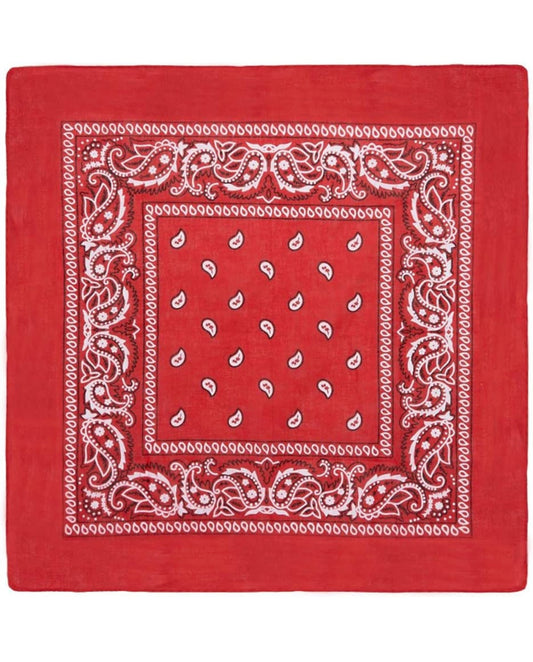 Retro vintage style traditional red bandana
