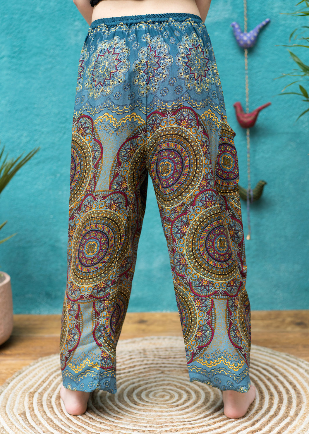Mandala print festival hippy trousers Freesize