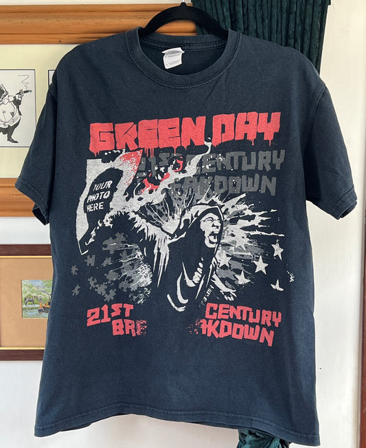 Vintage Green Day 21st century breakdown punk rock band t shirt