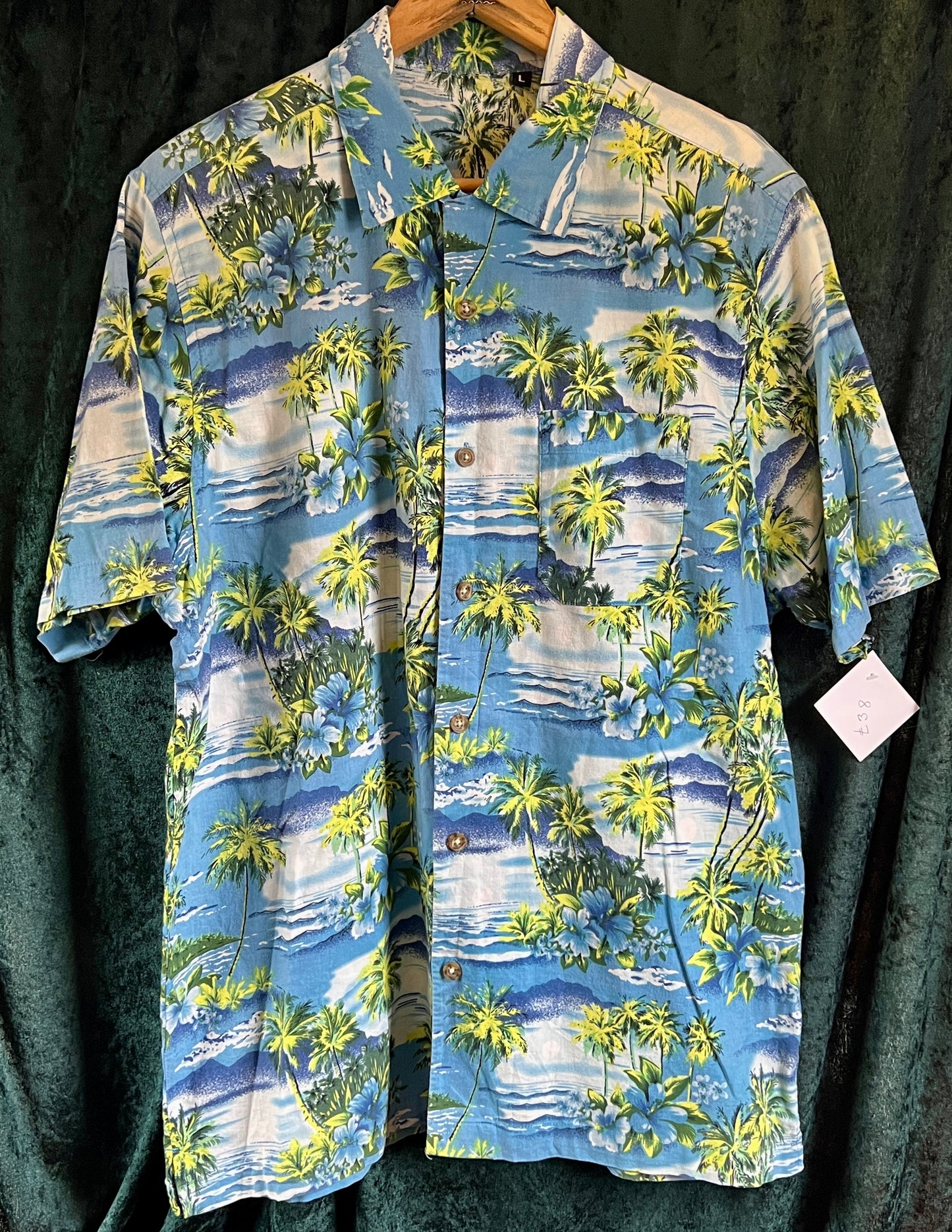 Retro Vintage 1950s style Hawaiian Shirt classic rockabilly tiki festival L