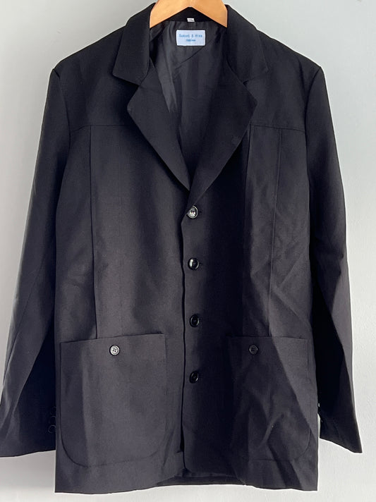 Vintage 1950s style Mans Hollywood resort Plain black jacket