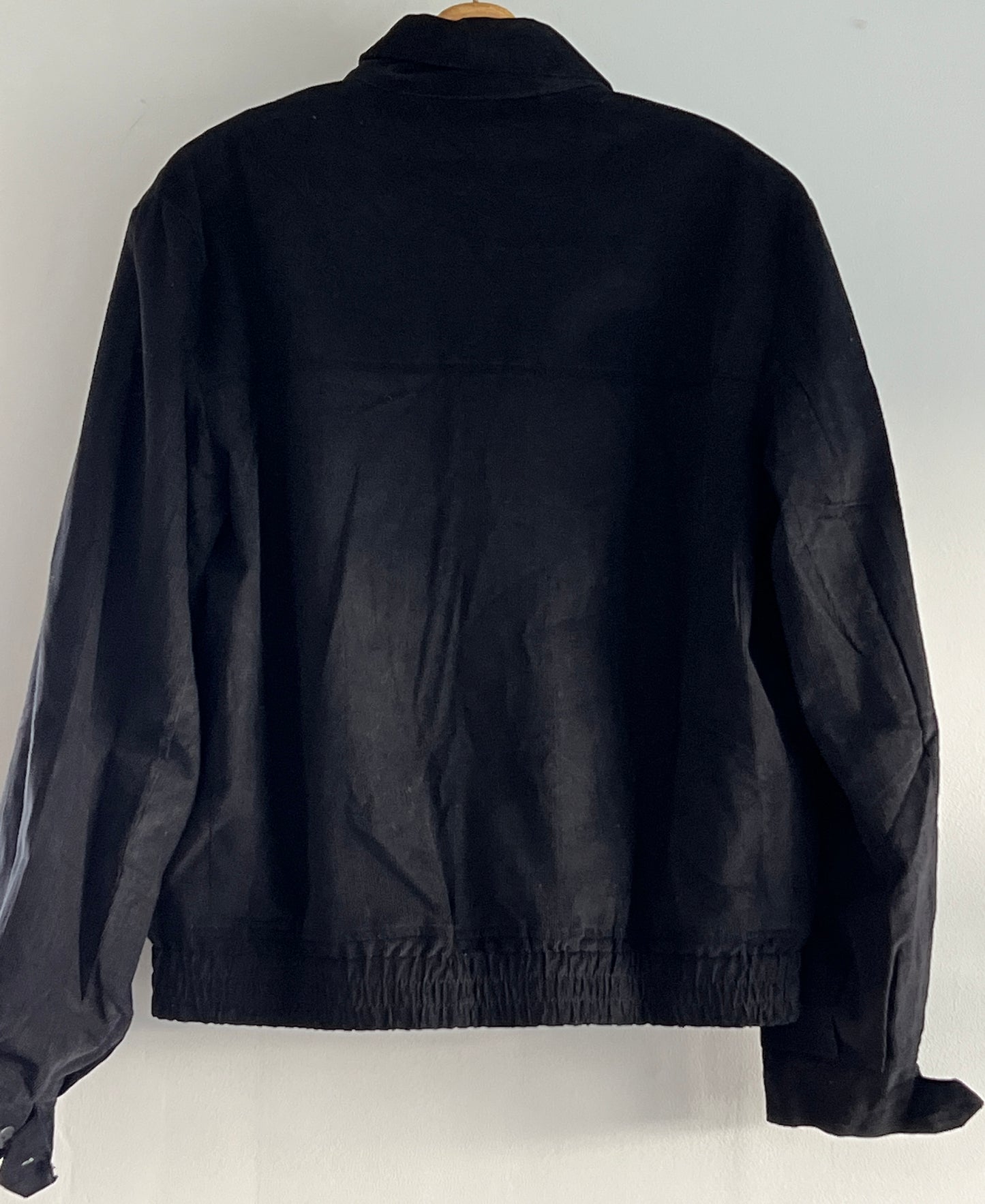 Mens 1950s vintage style Western cut gab jacket in black corduroy M to 2XL