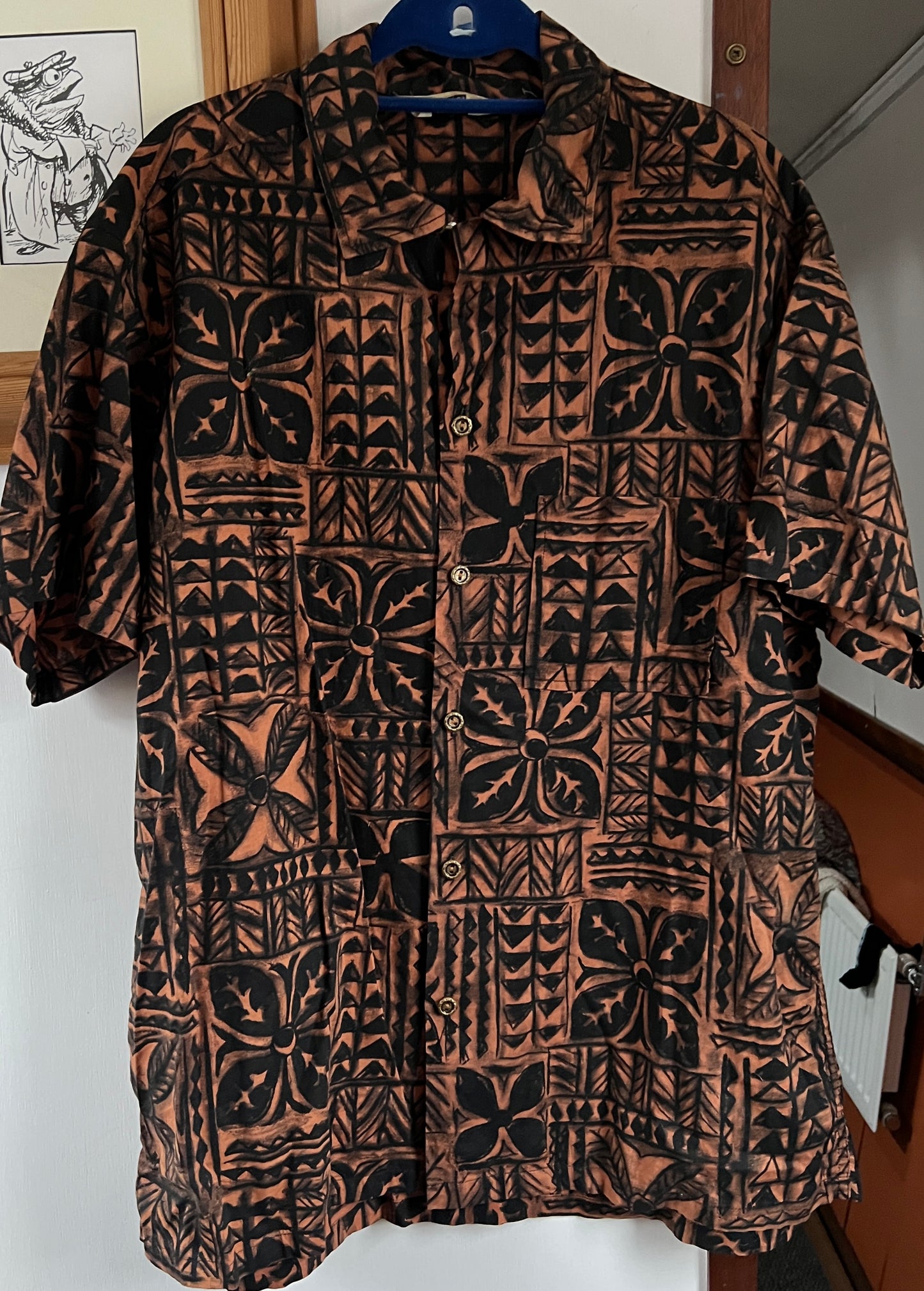 Vintage Hawaiian 1950s shirt and shorts cabana beach set M
