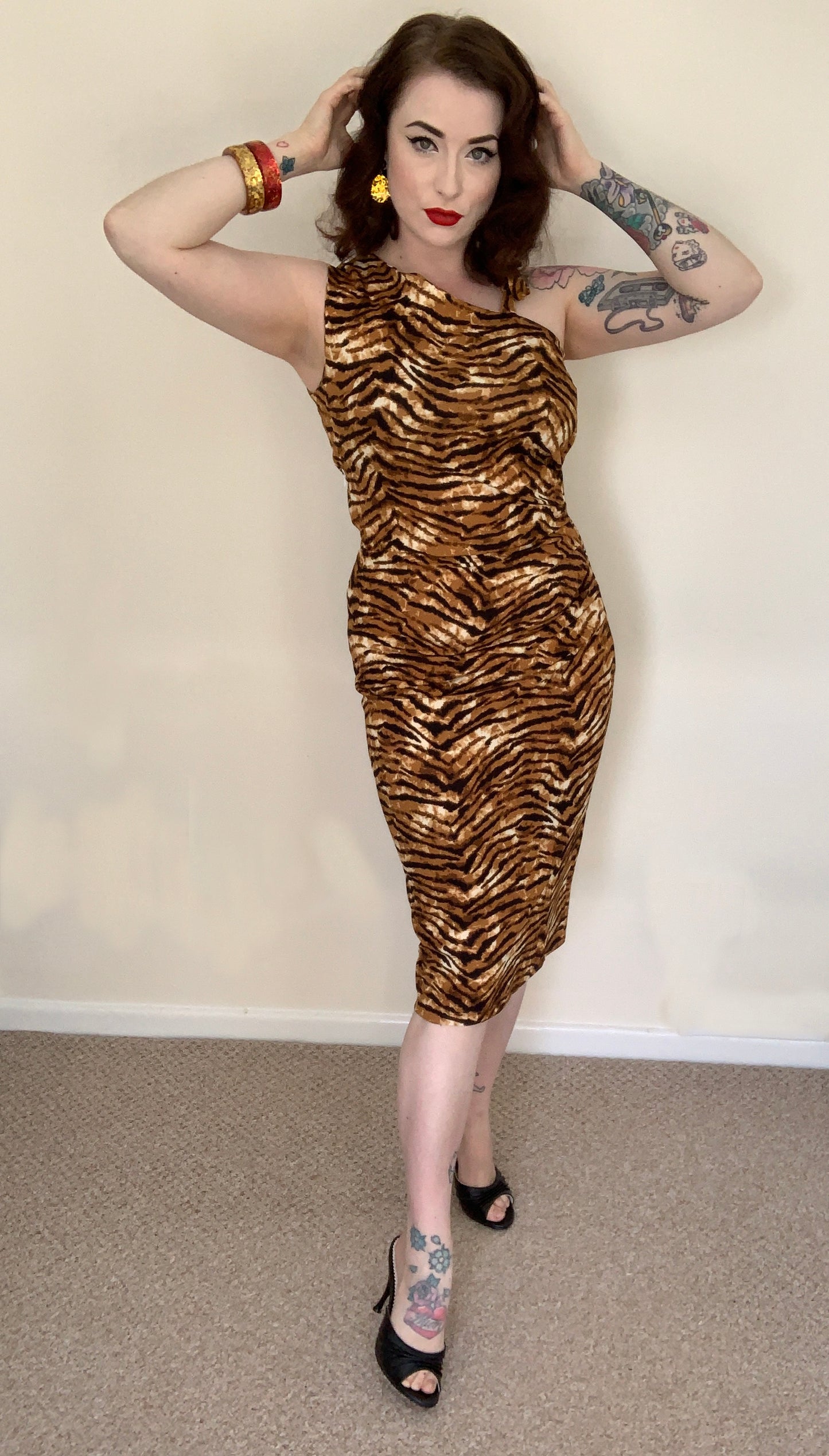 Timbra Dress - Tiger Printed – Ronny Kobo